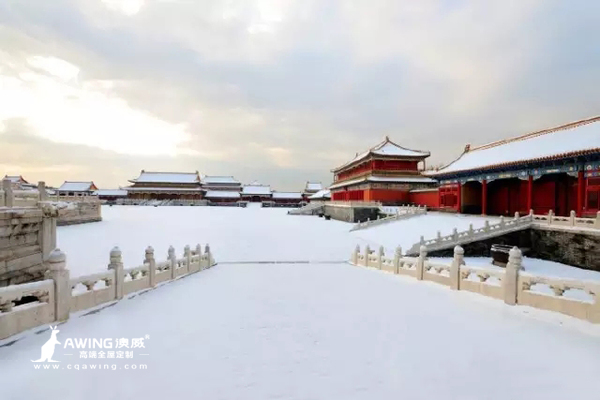 雪景故宮